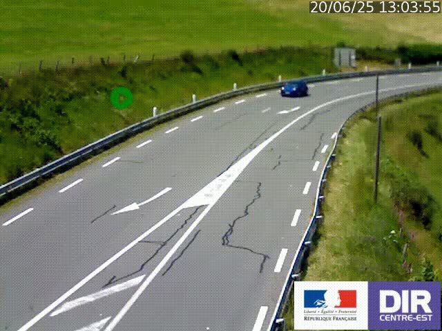<h2>Webcam sur le col Pin Bouchain, vue orientée vers Roanne, en provenance de Lyon sur la nationale 7 (N7)</h2>