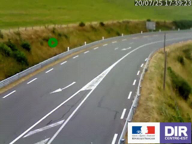 <h2>Webcam sur le col Pin Bouchain, vue orientée vers Roanne, en provenance de Lyon sur la nationale 7 (N7)</h2>
