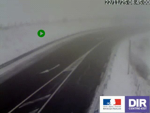 <h2>Webcam sur le col Pin Bouchain, vue orientée vers Roanne, en provenance de Lyon sur la nationale 7 (N7)</h2>