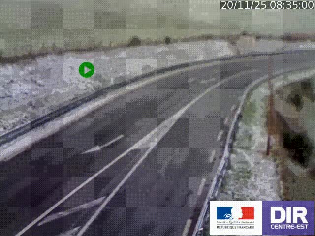 <h2>Webcam sur le col Pin Bouchain, vue orientée vers Roanne, en provenance de Lyon sur la nationale 7 (N7)</h2>