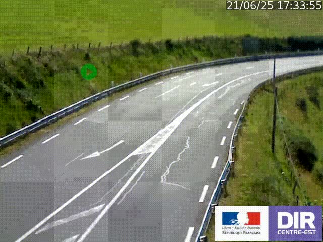 <h2>Webcam sur le col Pin Bouchain, vue orientée vers Roanne, en provenance de Lyon sur la nationale 7 (N7)</h2>