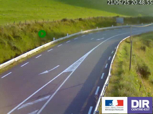 <h2>Webcam sur le col Pin Bouchain, vue orientée vers Roanne, en provenance de Lyon sur la nationale 7 (N7)</h2>