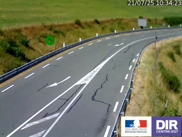 <h2>Webcam sur le col Pin Bouchain, vue orientée vers Roanne, en provenance de Lyon sur la nationale 7 (N7)</h2>