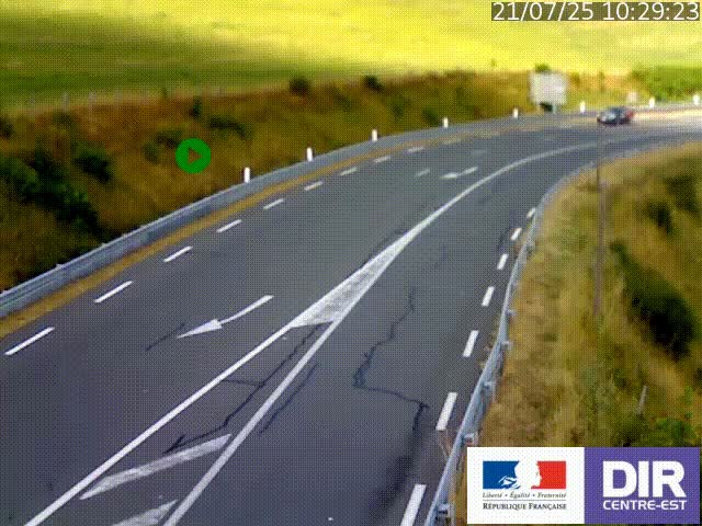<h2>Webcam sur le col Pin Bouchain, vue orientée vers Roanne, en provenance de Lyon sur la nationale 7 (N7)</h2>