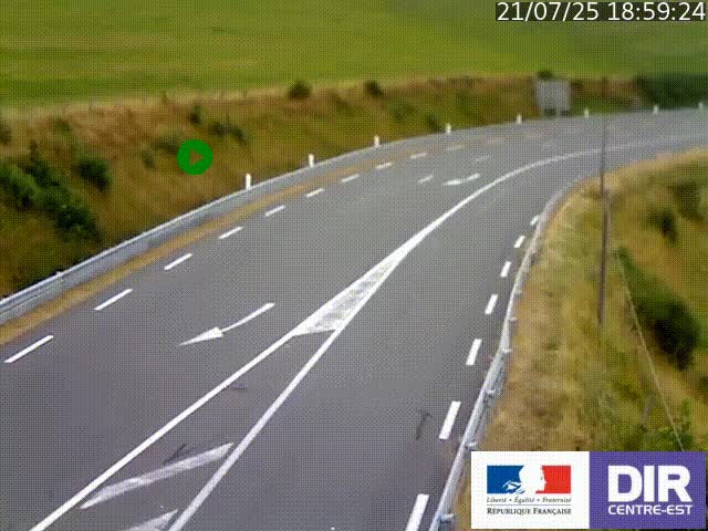 <h2>Webcam sur le col Pin Bouchain, vue orientée vers Roanne, en provenance de Lyon sur la nationale 7 (N7)</h2>