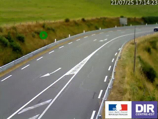 <h2>Webcam sur le col Pin Bouchain, vue orientée vers Roanne, en provenance de Lyon sur la nationale 7 (N7)</h2>