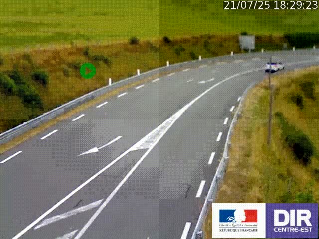 <h2>Webcam sur le col Pin Bouchain, vue orientée vers Roanne, en provenance de Lyon sur la nationale 7 (N7)</h2>