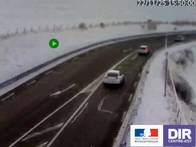 <h2>Webcam sur le col Pin Bouchain, vue orientée vers Roanne, en provenance de Lyon sur la nationale 7 (N7)</h2>