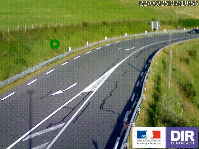 <h2>Webcam sur le col Pin Bouchain, vue orientée vers Roanne, en provenance de Lyon sur la nationale 7 (N7)</h2>