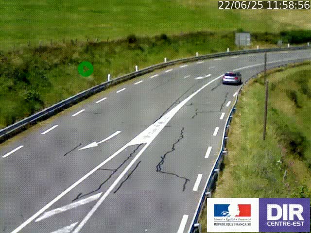 <h2>Webcam sur le col Pin Bouchain, vue orientée vers Roanne, en provenance de Lyon sur la nationale 7 (N7)</h2>