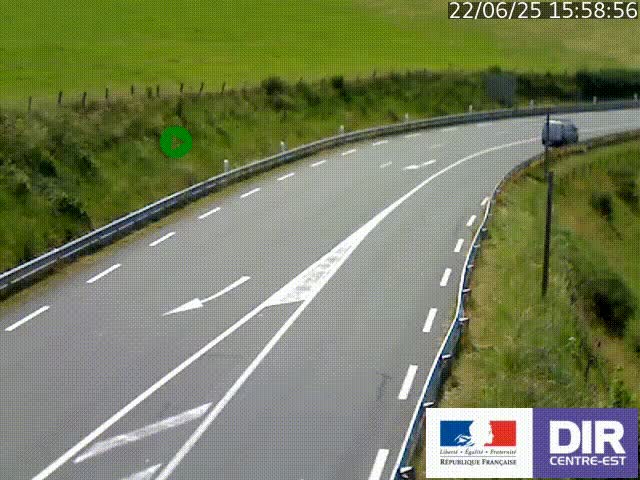 <h2>Webcam sur le col Pin Bouchain, vue orientée vers Roanne, en provenance de Lyon sur la nationale 7 (N7)</h2>