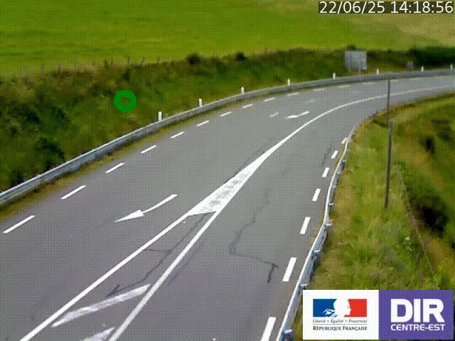 <h2>Webcam sur le col Pin Bouchain, vue orientée vers Roanne, en provenance de Lyon sur la nationale 7 (N7)</h2>
