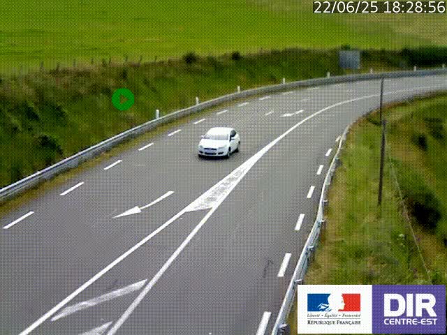 <h2>Webcam sur le col Pin Bouchain, vue orientée vers Roanne, en provenance de Lyon sur la nationale 7 (N7)</h2>
