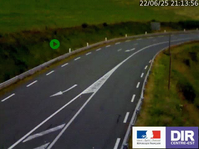 <h2>Webcam sur le col Pin Bouchain, vue orientée vers Roanne, en provenance de Lyon sur la nationale 7 (N7)</h2>