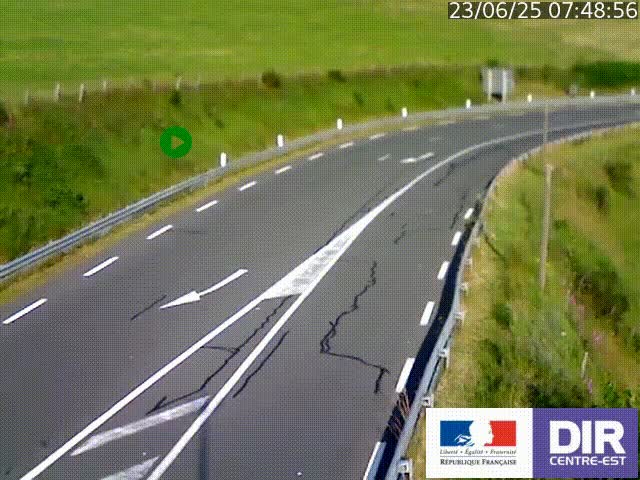 <h2>Webcam sur le col Pin Bouchain, vue orientée vers Roanne, en provenance de Lyon sur la nationale 7 (N7)</h2>