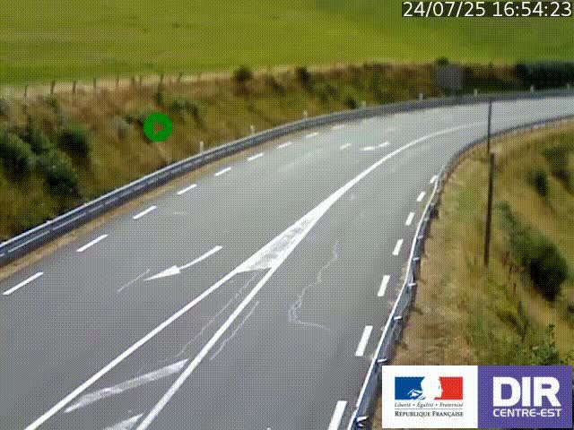 <h2>Webcam sur le col Pin Bouchain, vue orientée vers Roanne, en provenance de Lyon sur la nationale 7 (N7)</h2>