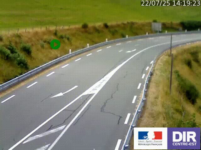 <h2>Webcam sur le col Pin Bouchain, vue orientée vers Roanne, en provenance de Lyon sur la nationale 7 (N7)</h2>