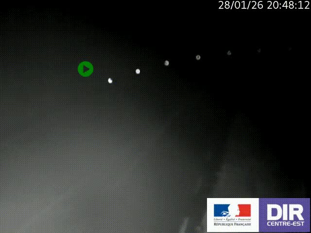 <h2>Webcam sur le col Pin Bouchain, vue orientée vers Roanne, en provenance de Lyon sur la nationale 7 (N7)</h2>