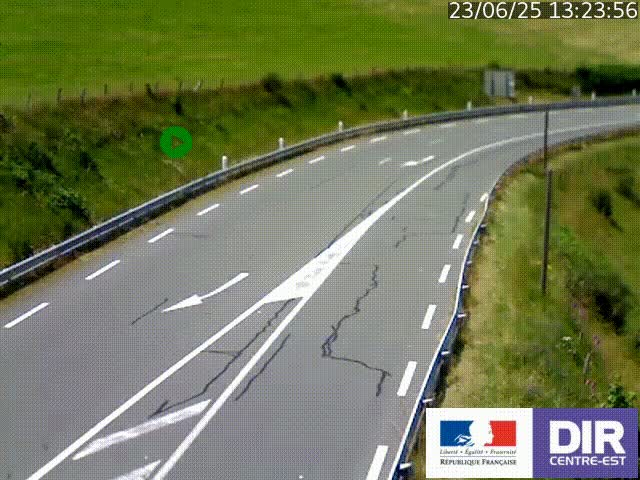<h2>Webcam sur le col Pin Bouchain, vue orientée vers Roanne, en provenance de Lyon sur la nationale 7 (N7)</h2>