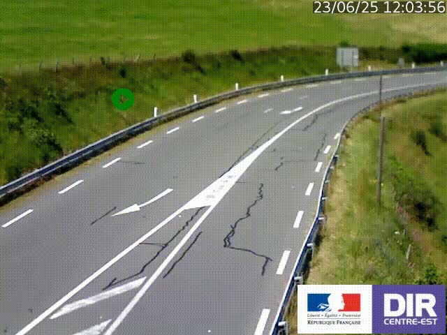 <h2>Webcam sur le col Pin Bouchain, vue orientée vers Roanne, en provenance de Lyon sur la nationale 7 (N7)</h2>