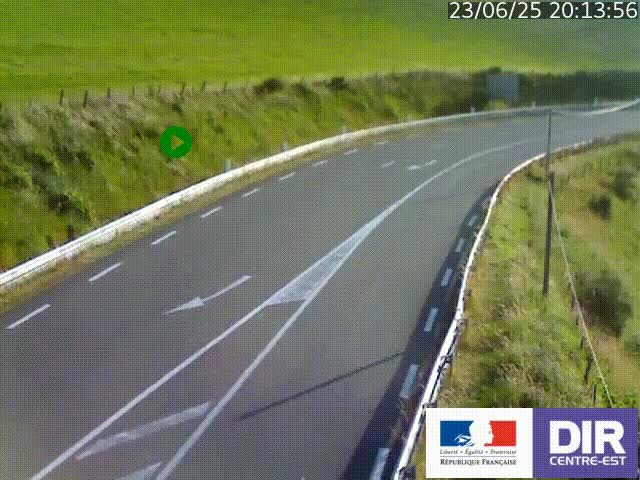 <h2>Webcam sur le col Pin Bouchain, vue orientée vers Roanne, en provenance de Lyon sur la nationale 7 (N7)</h2>
