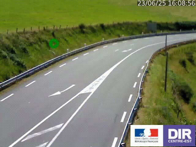 <h2>Webcam sur le col Pin Bouchain, vue orientée vers Roanne, en provenance de Lyon sur la nationale 7 (N7)</h2>