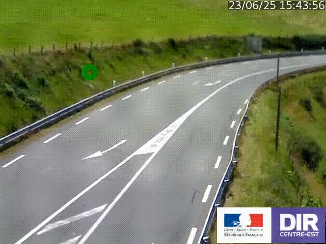 <h2>Webcam sur le col Pin Bouchain, vue orientée vers Roanne, en provenance de Lyon sur la nationale 7 (N7)</h2>