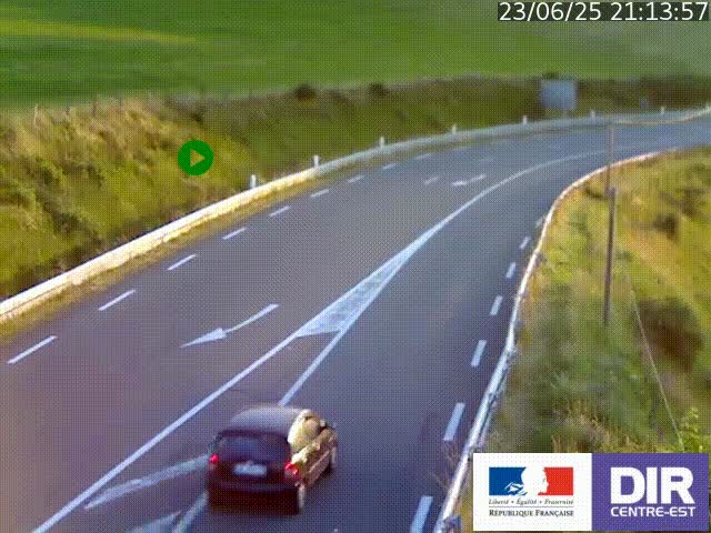 <h2>Webcam sur le col Pin Bouchain, vue orientée vers Roanne, en provenance de Lyon sur la nationale 7 (N7)</h2>