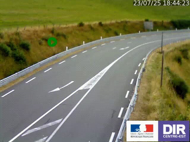 <h2>Webcam sur le col Pin Bouchain, vue orientée vers Roanne, en provenance de Lyon sur la nationale 7 (N7)</h2>