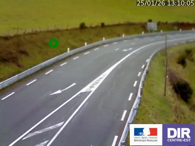 <h2>Webcam sur le col Pin Bouchain, vue orientée vers Roanne, en provenance de Lyon sur la nationale 7 (N7)</h2>