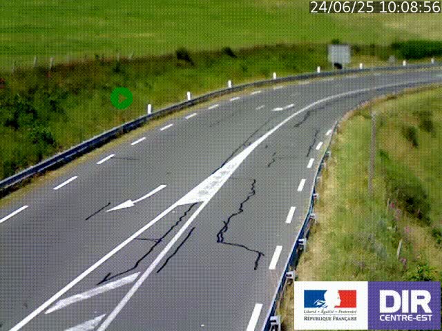 <h2>Webcam sur le col Pin Bouchain, vue orientée vers Roanne, en provenance de Lyon sur la nationale 7 (N7)</h2>