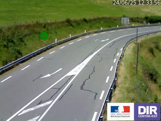 <h2>Webcam sur le col Pin Bouchain, vue orientée vers Roanne, en provenance de Lyon sur la nationale 7 (N7)</h2>