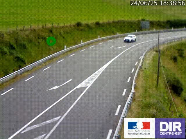 <h2>Webcam sur le col Pin Bouchain, vue orientée vers Roanne, en provenance de Lyon sur la nationale 7 (N7)</h2>