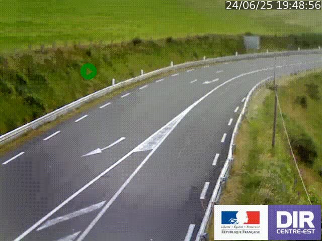 <h2>Webcam sur le col Pin Bouchain, vue orientée vers Roanne, en provenance de Lyon sur la nationale 7 (N7)</h2>