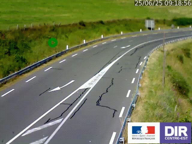 <h2>Webcam sur le col Pin Bouchain, vue orientée vers Roanne, en provenance de Lyon sur la nationale 7 (N7)</h2>