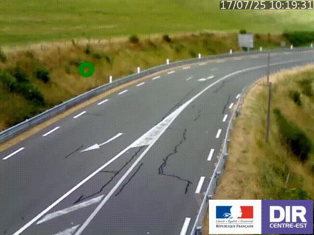 <h2>Webcam sur le col Pin Bouchain, vue orientée vers Roanne, en provenance de Lyon sur la nationale 7 (N7)</h2>