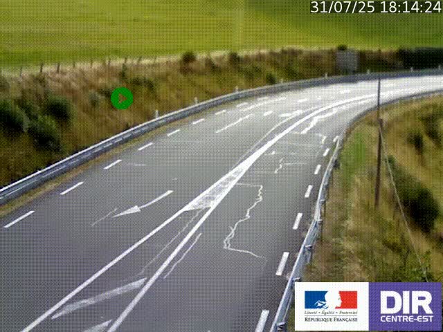 <h2>Webcam sur le col Pin Bouchain, vue orientée vers Roanne, en provenance de Lyon sur la nationale 7 (N7)</h2>