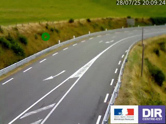 <h2>Webcam sur le col Pin Bouchain, vue orientée vers Roanne, en provenance de Lyon sur la nationale 7 (N7)</h2>