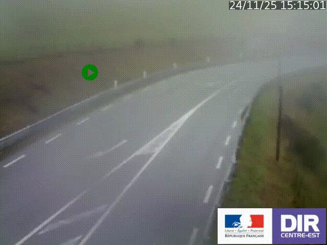 <h2>Webcam sur le col Pin Bouchain, vue orientée vers Roanne, en provenance de Lyon sur la nationale 7 (N7)</h2>