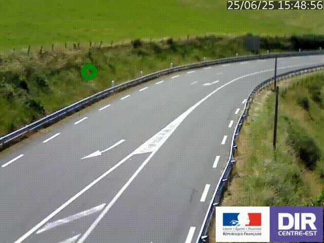 <h2>Webcam sur le col Pin Bouchain, vue orientée vers Roanne, en provenance de Lyon sur la nationale 7 (N7)</h2>