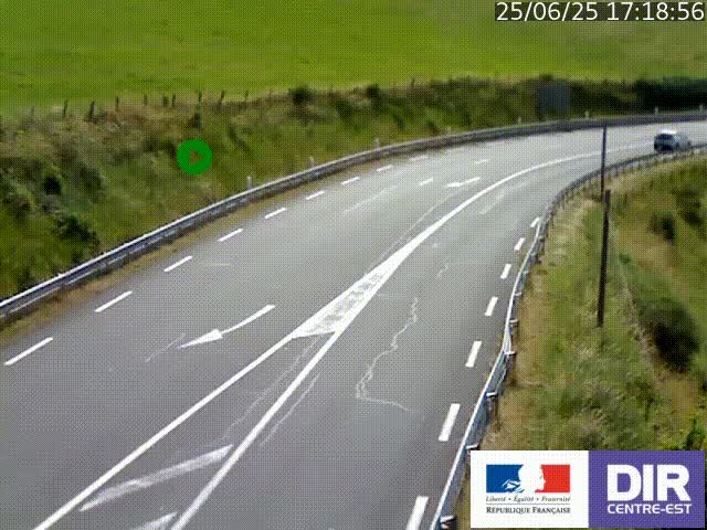 <h2>Webcam sur le col Pin Bouchain, vue orientée vers Roanne, en provenance de Lyon sur la nationale 7 (N7)</h2>