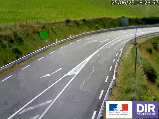 <h2>Webcam sur le col Pin Bouchain, vue orientée vers Roanne, en provenance de Lyon sur la nationale 7 (N7)</h2>