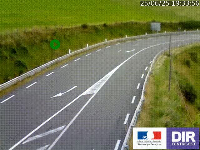 <h2>Webcam sur le col Pin Bouchain, vue orientée vers Roanne, en provenance de Lyon sur la nationale 7 (N7)</h2>