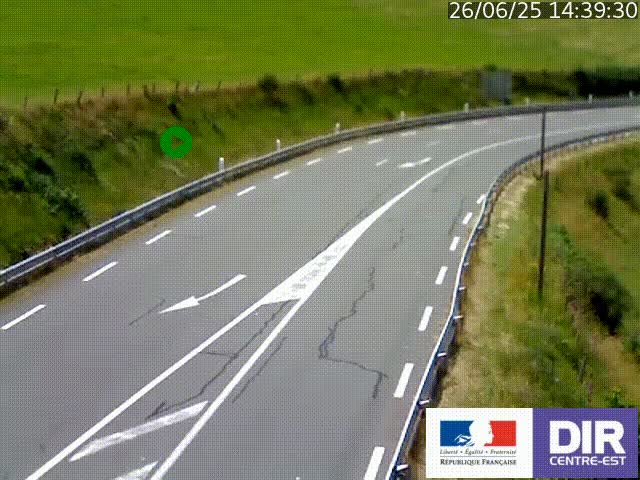 <h2>Webcam sur le col Pin Bouchain, vue orientée vers Roanne, en provenance de Lyon sur la nationale 7 (N7)</h2>