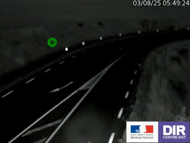 <h2>Webcam sur le col Pin Bouchain, vue orientée vers Roanne, en provenance de Lyon sur la nationale 7 (N7)</h2>