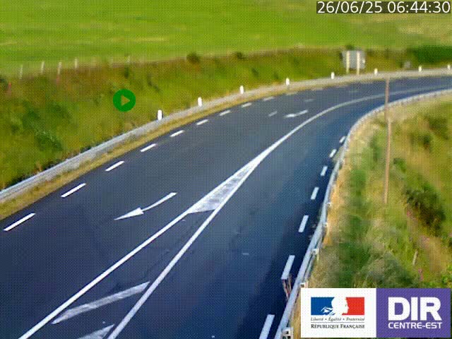 <h2>Webcam sur le col Pin Bouchain, vue orientée vers Roanne, en provenance de Lyon sur la nationale 7 (N7)</h2>