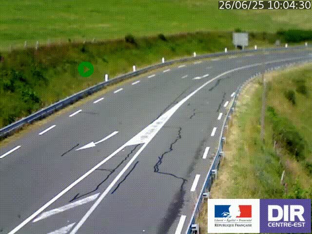 <h2>Webcam sur le col Pin Bouchain, vue orientée vers Roanne, en provenance de Lyon sur la nationale 7 (N7)</h2>
