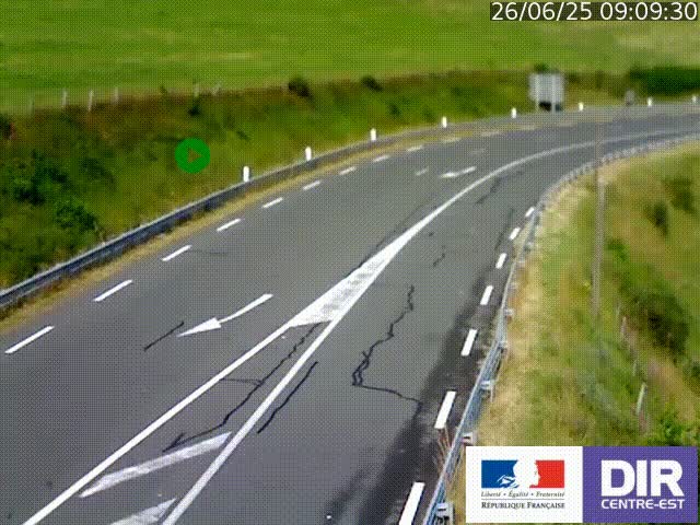 <h2>Webcam sur le col Pin Bouchain, vue orientée vers Roanne, en provenance de Lyon sur la nationale 7 (N7)</h2>