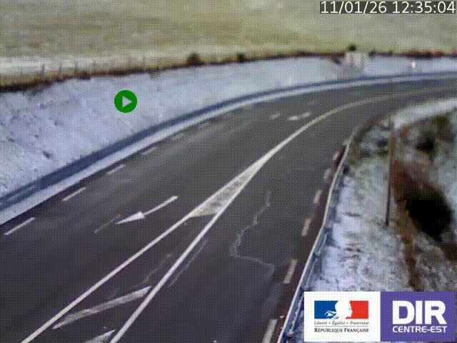 <h2>Webcam sur le col Pin Bouchain, vue orientée vers Roanne, en provenance de Lyon sur la nationale 7 (N7)</h2>