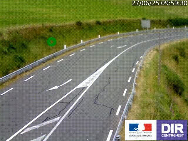 <h2>Webcam sur le col Pin Bouchain, vue orientée vers Roanne, en provenance de Lyon sur la nationale 7 (N7)</h2>